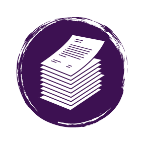 icon of pile of job application forms